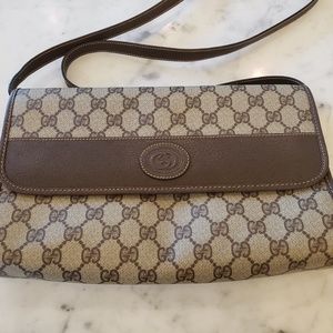 Gucci Vintage Monogram GG Flap Crossbody Bag